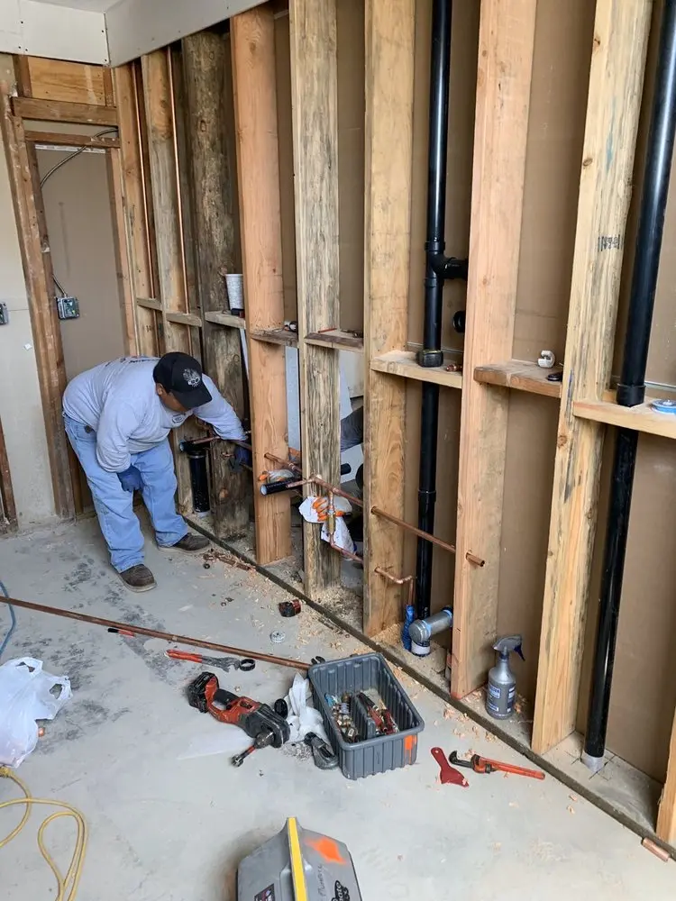 Commercial rough-in plumbing for Water Heater Replacement in La Rue